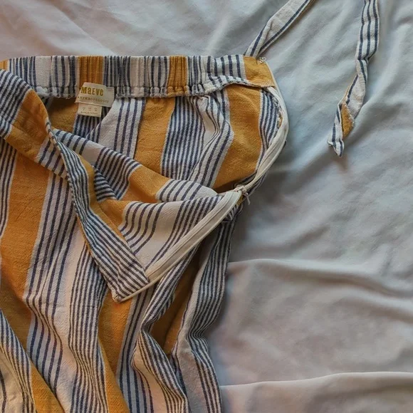 Maeve Striped Midi Laura Wrap Skirt Size 8 - Picture 6 of 8